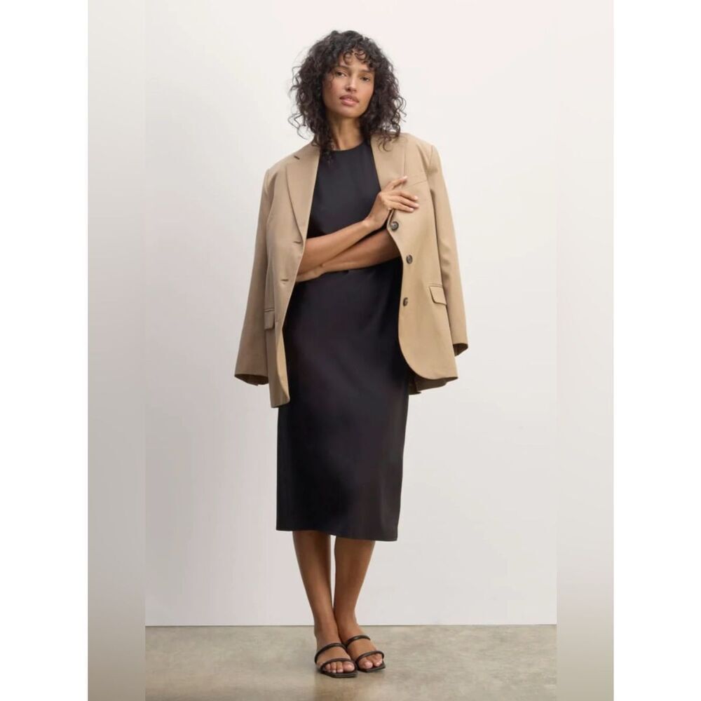 New Everlane THE FORM DRESS in Black Size XS